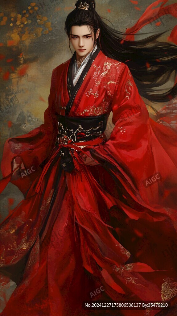 古風(fēng)紅衣