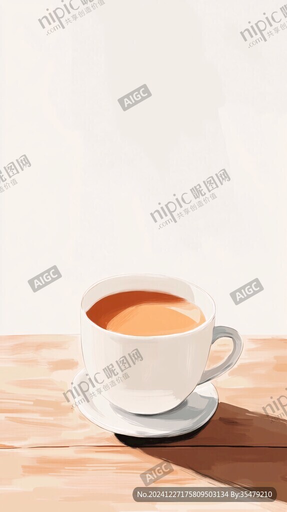茶杯插畫