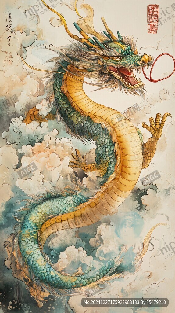 龍年插畫手繪
