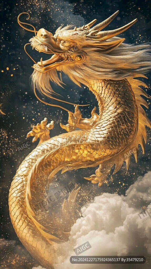 金色龍紋金龍蒼龍青龍