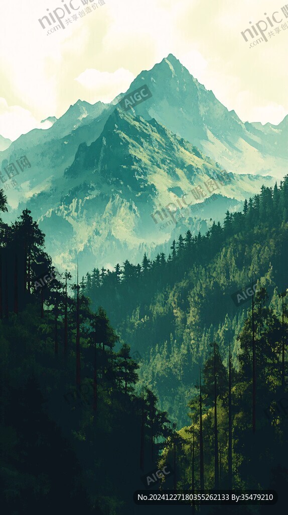電影質感群山風景
