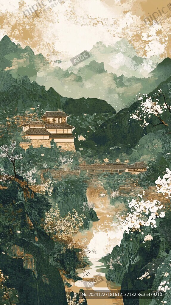 青城山插畫