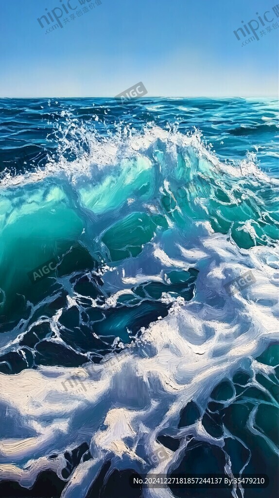 海洋流體畫