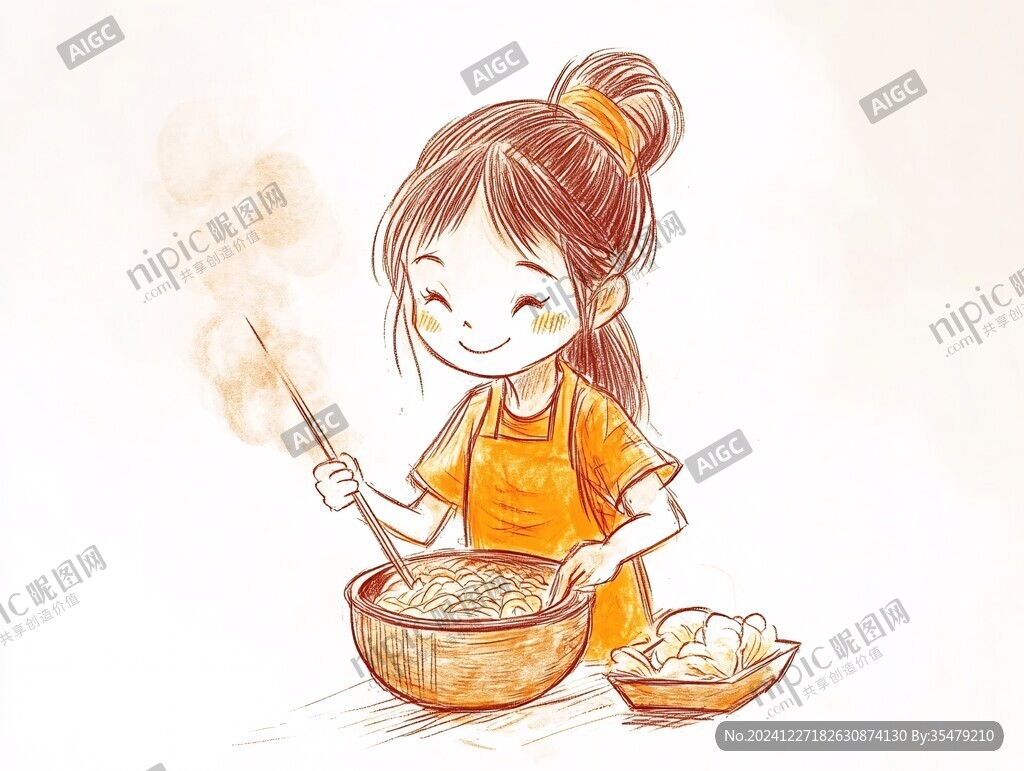 手繪制作粉條插畫