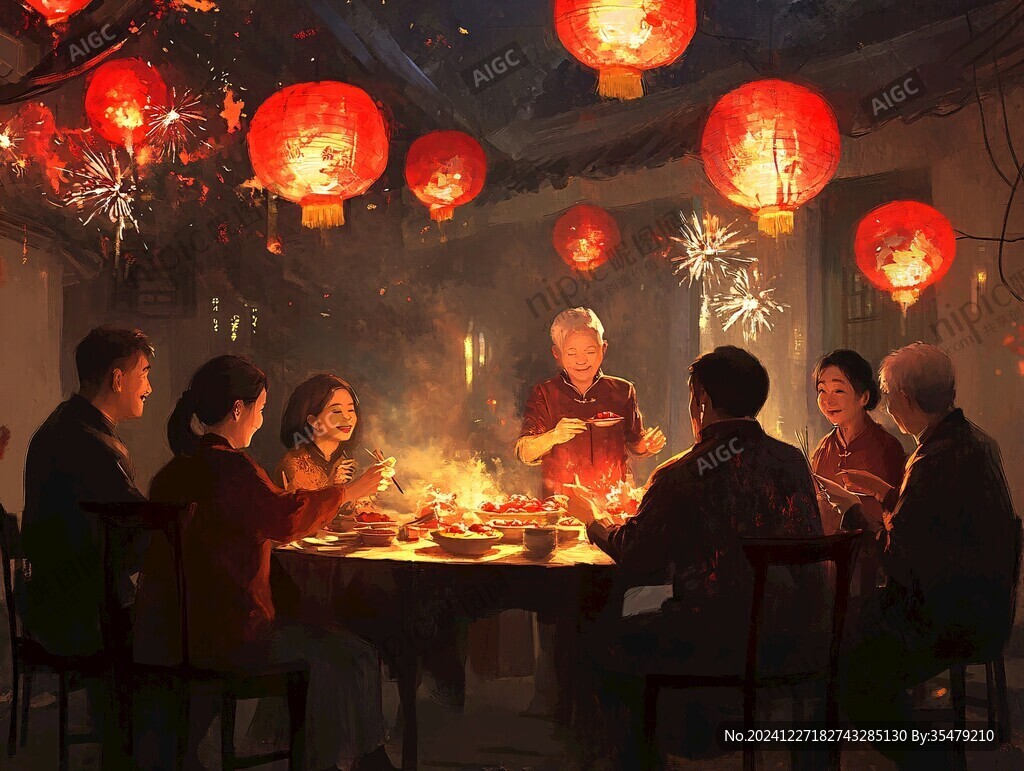 過年農(nóng)家年夜飯