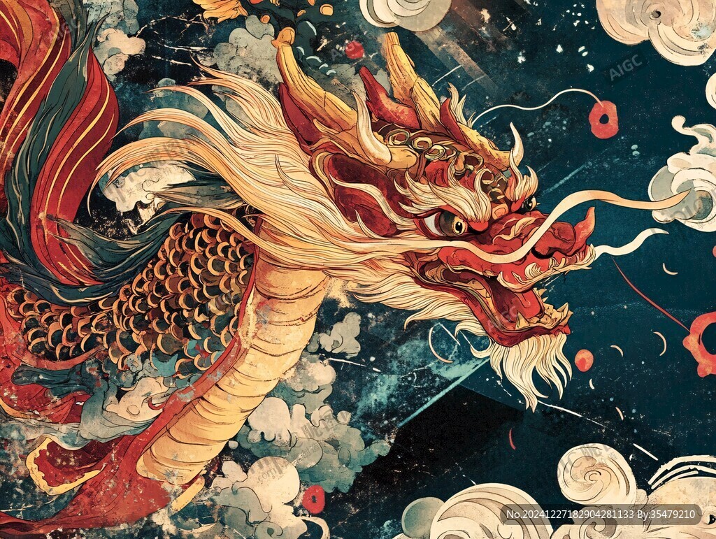 龍年文創(chuàng)插畫