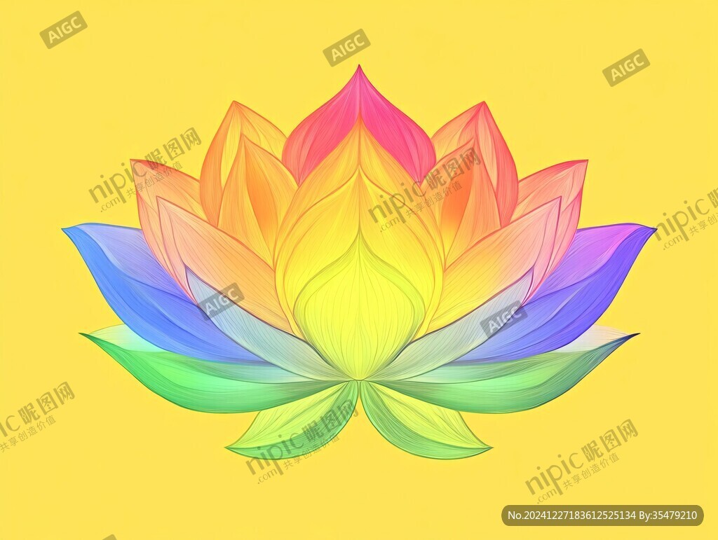 冷暖色蓮花