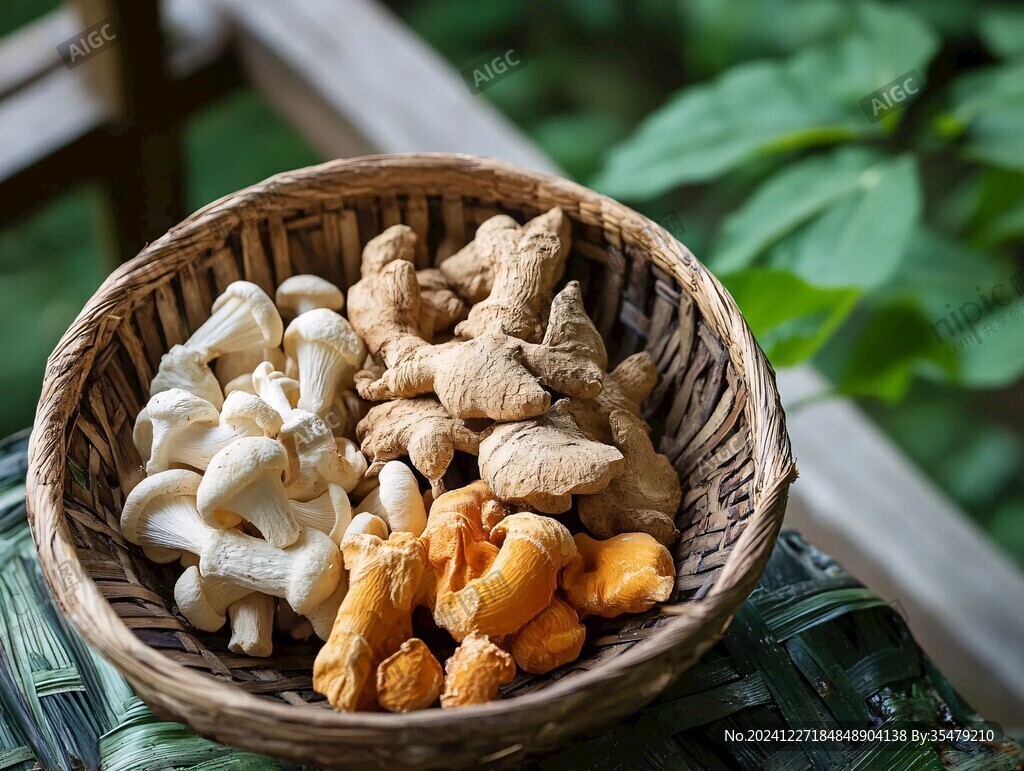竹籠鮮菌
