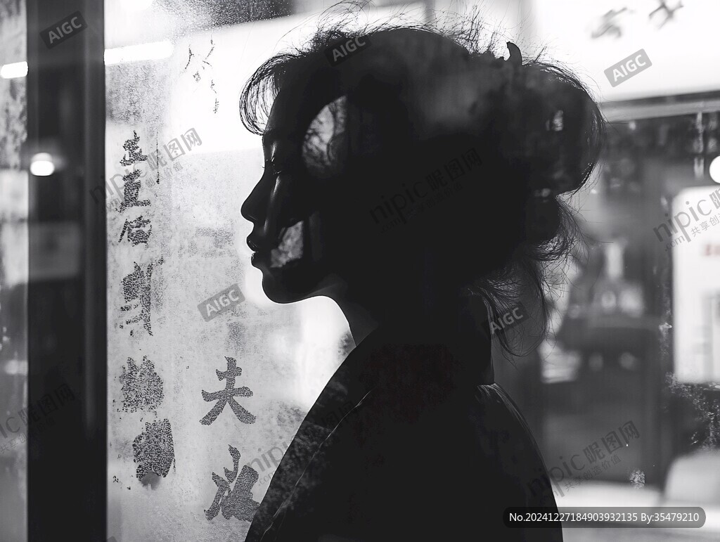 路人側影