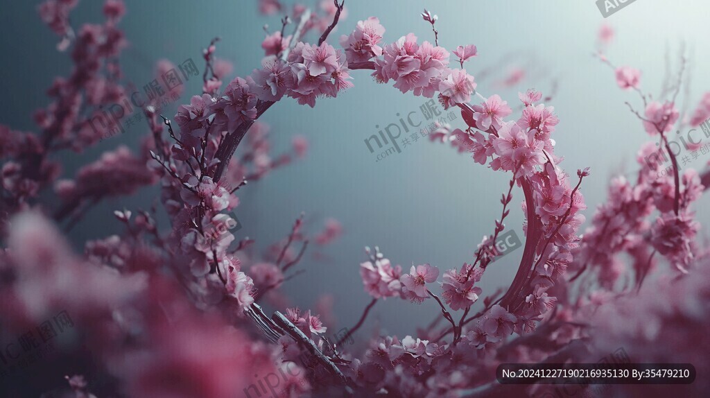 唯美夢幻梅花林