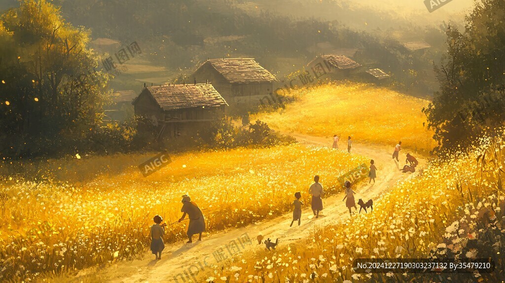 唯美農(nóng)村場景