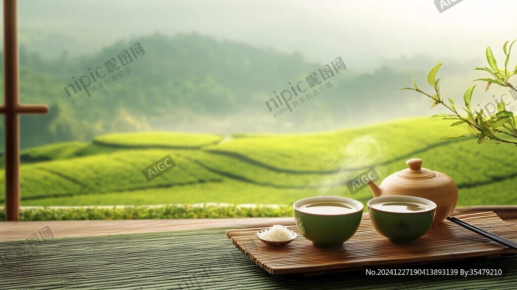 茶意境背景