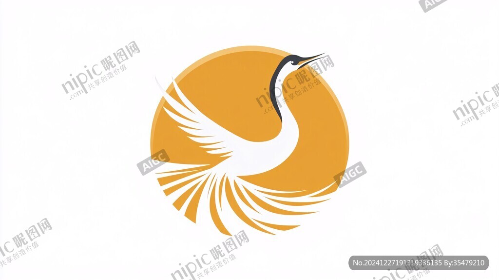 鶴圖形logo