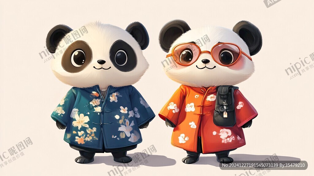 潮玩熊貓?jiān)瓌?chuàng)形象