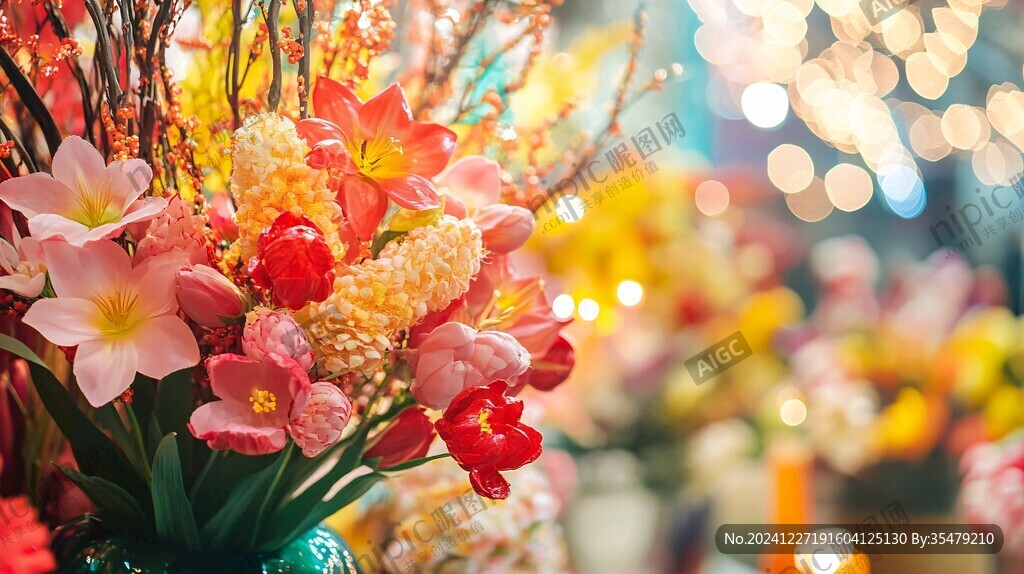 新年花市
