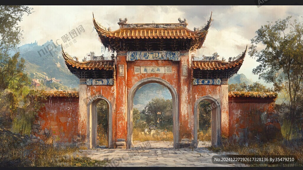 山門(mén)效果圖