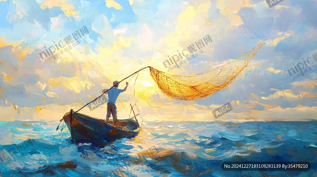 孤舟插畫