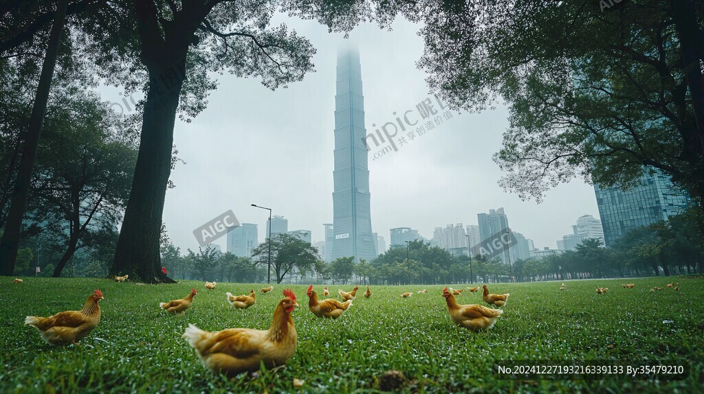 雨天陸家嘴