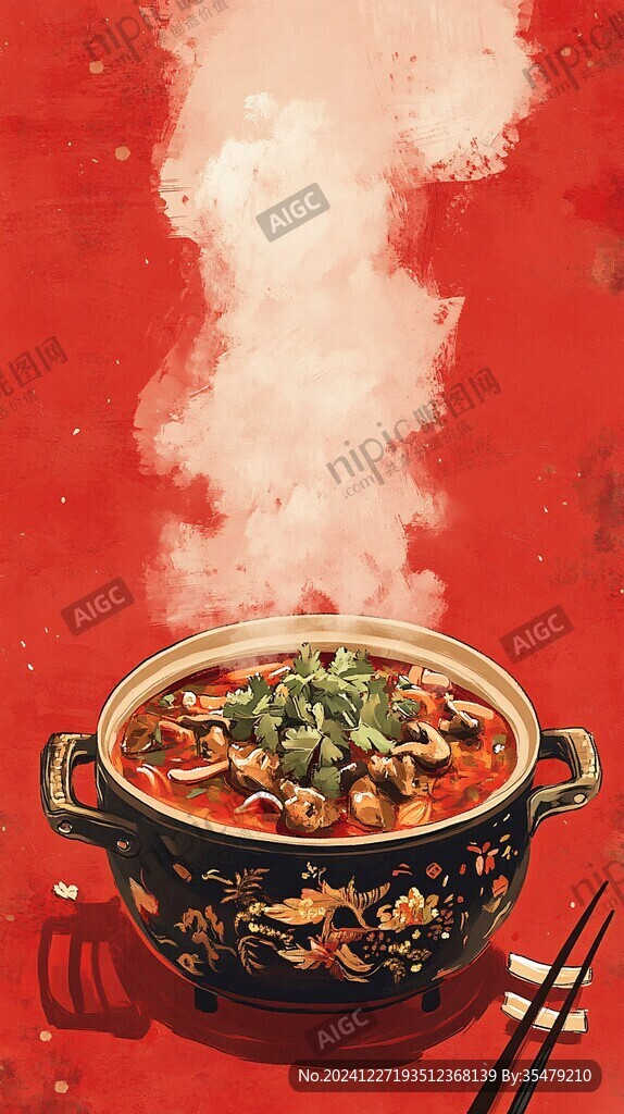 大鍋菜插畫