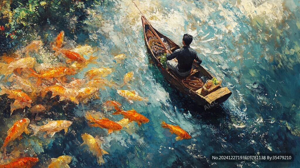 釣魚3d畫
