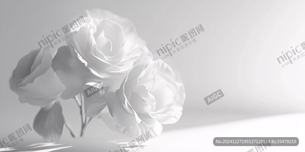 3d簡約花