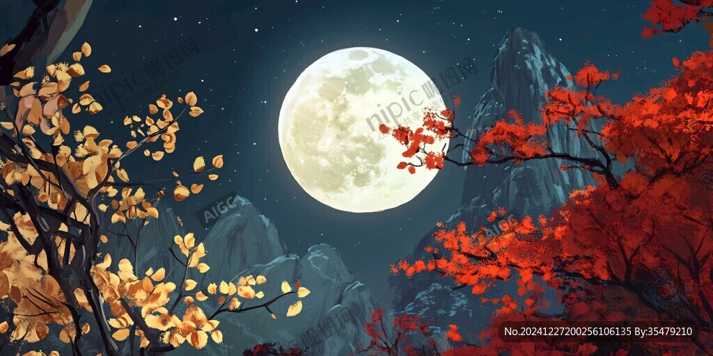 秋月插畫(huà)