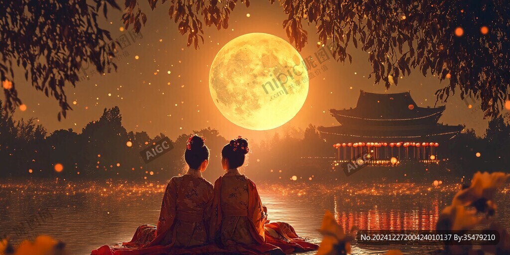 中秋節(jié)寫真畫面