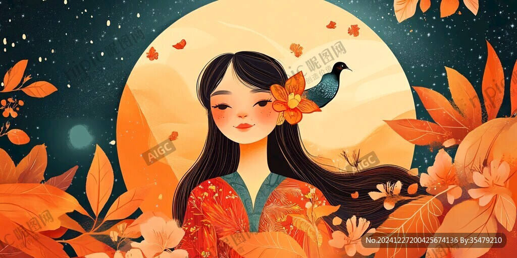 秋天文創(chuàng)插畫