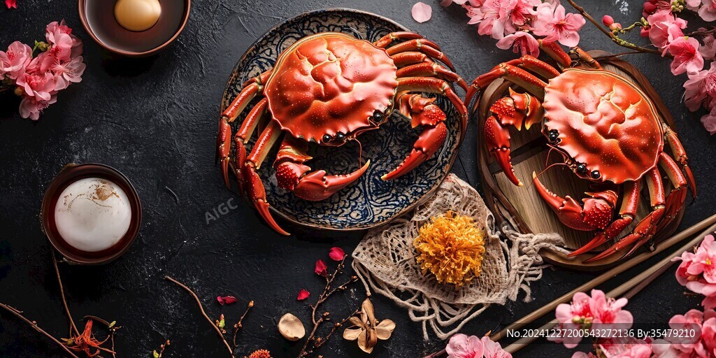 中秋節(jié)團(tuán)圓賞月吃螃蟹