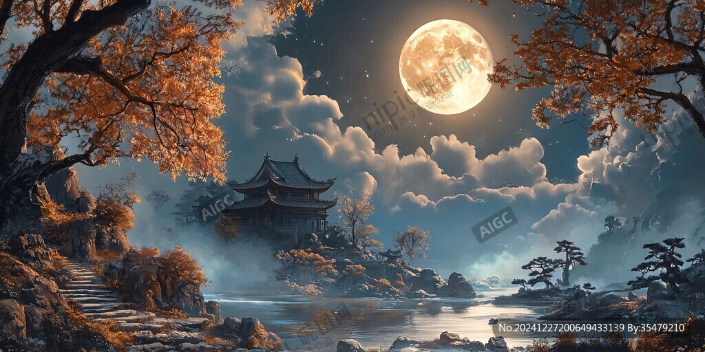 夢幻中秋節場景