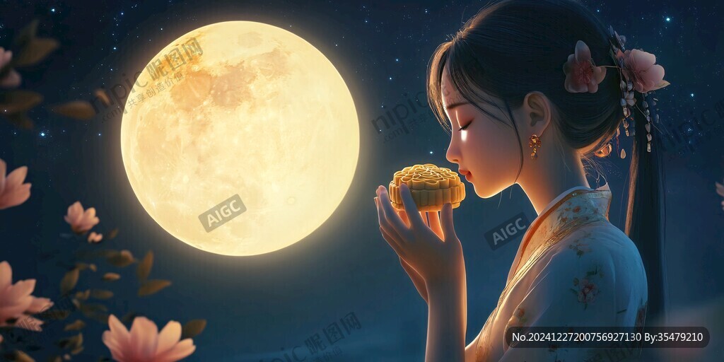 中秋唯美寬屏壁紙