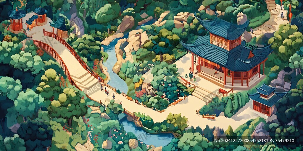 景區(qū)插畫