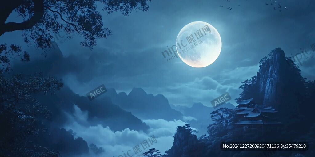 中秋唯美寬屏壁紙