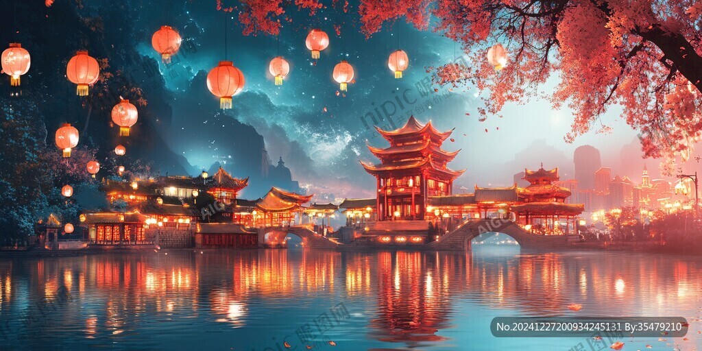 江南古鎮唯美夜景