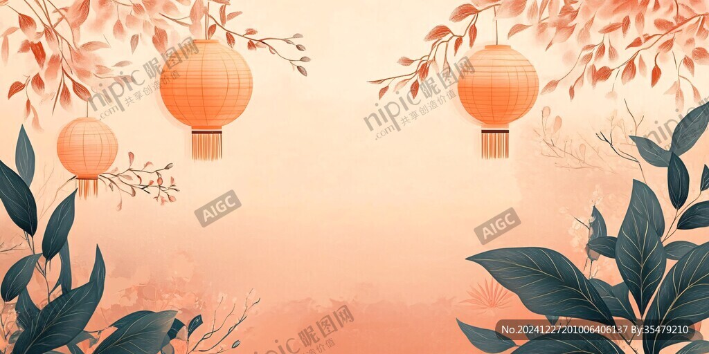 節日海報插畫背景圖