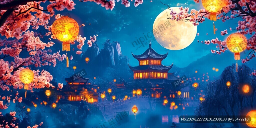 夢幻中秋節(jié)場景