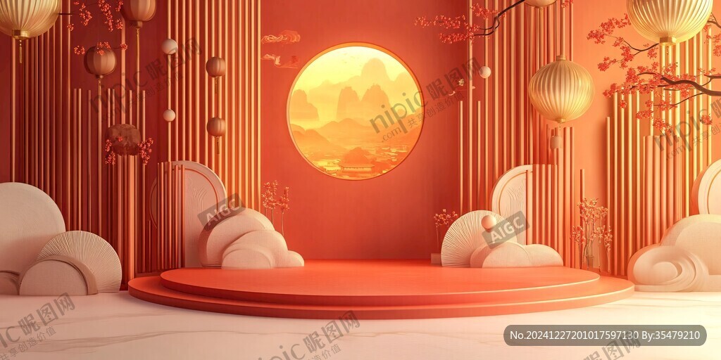 創(chuàng)意中秋展臺