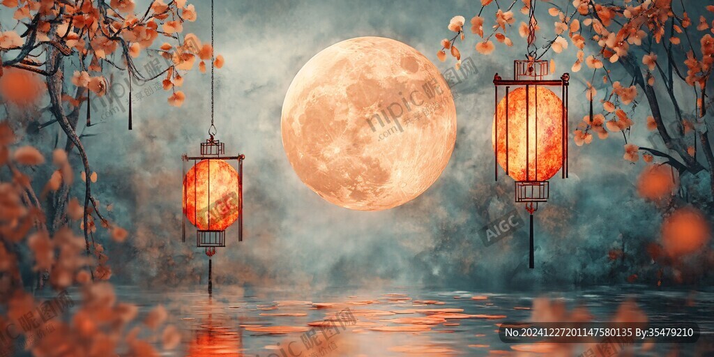 紅燈籠滿月