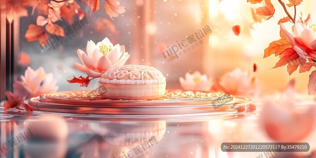 3d月餅場景