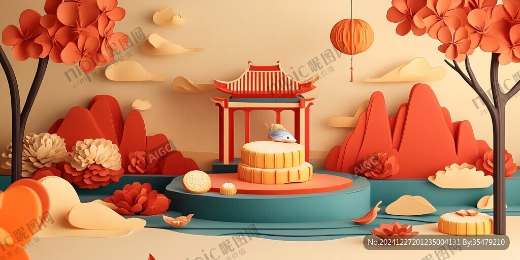 創(chuàng)意中秋展臺(tái)