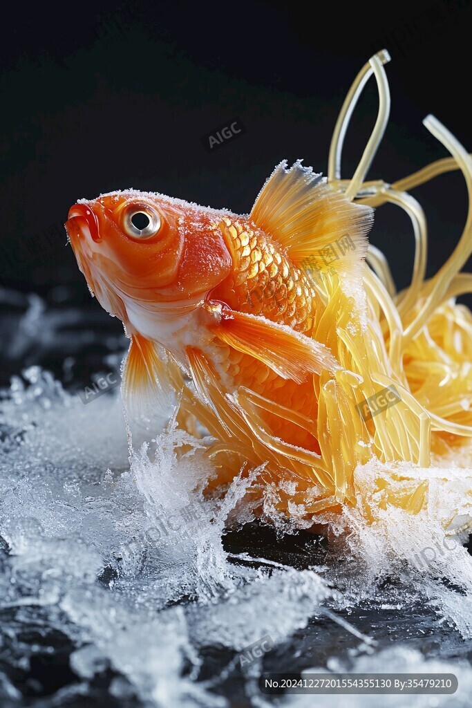 冰凍的金魚