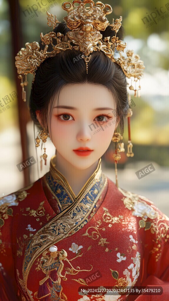 古風(fēng)嫁衣美女