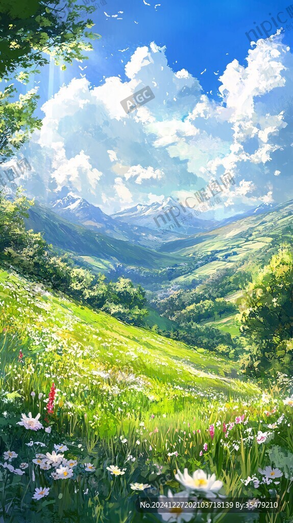 唯美詩意自然風景漫畫