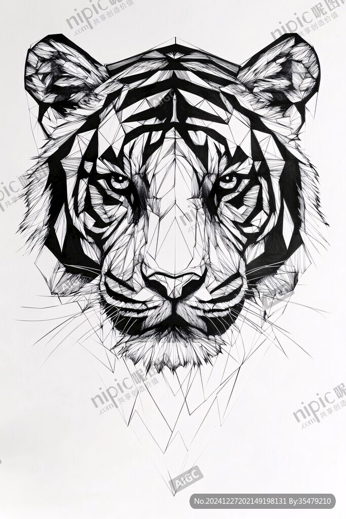 虎頭線描畫