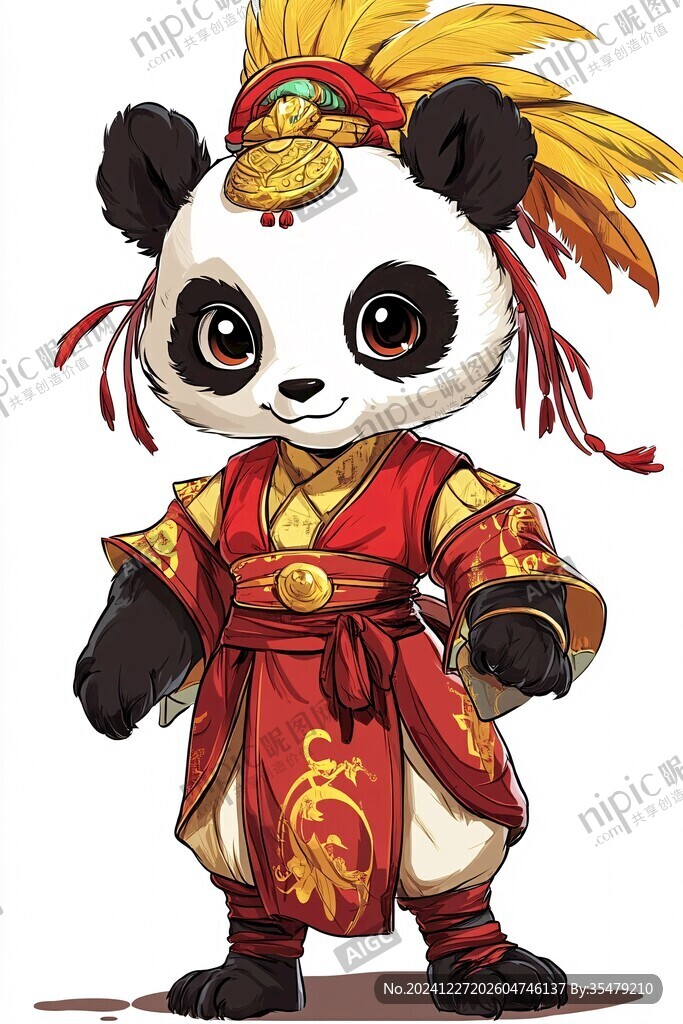熊貓功夫大俠形像設計
