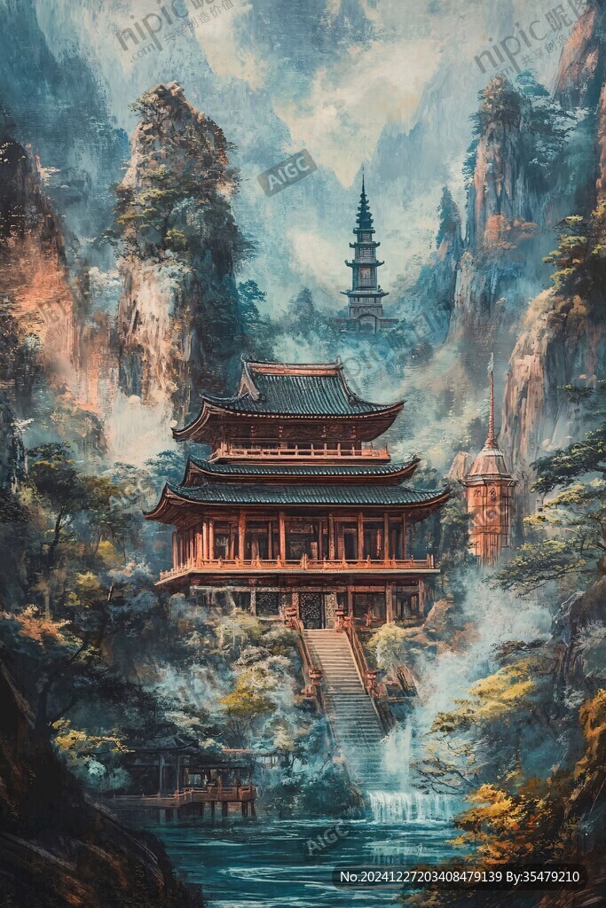 飛英塔插畫(huà)