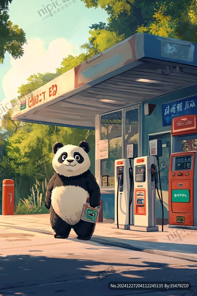 加油熊貓