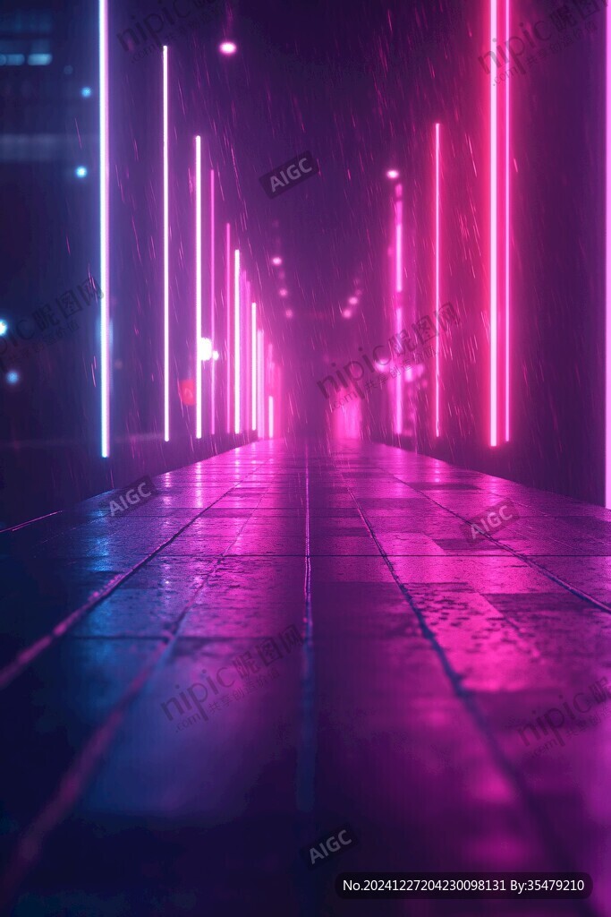 霓虹燈街道