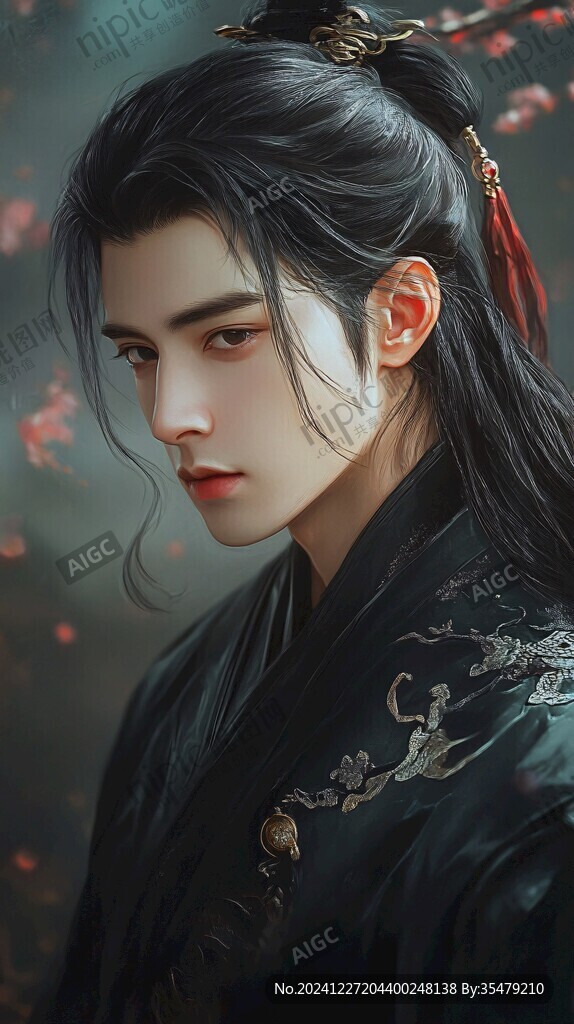 原創手繪古裝美男