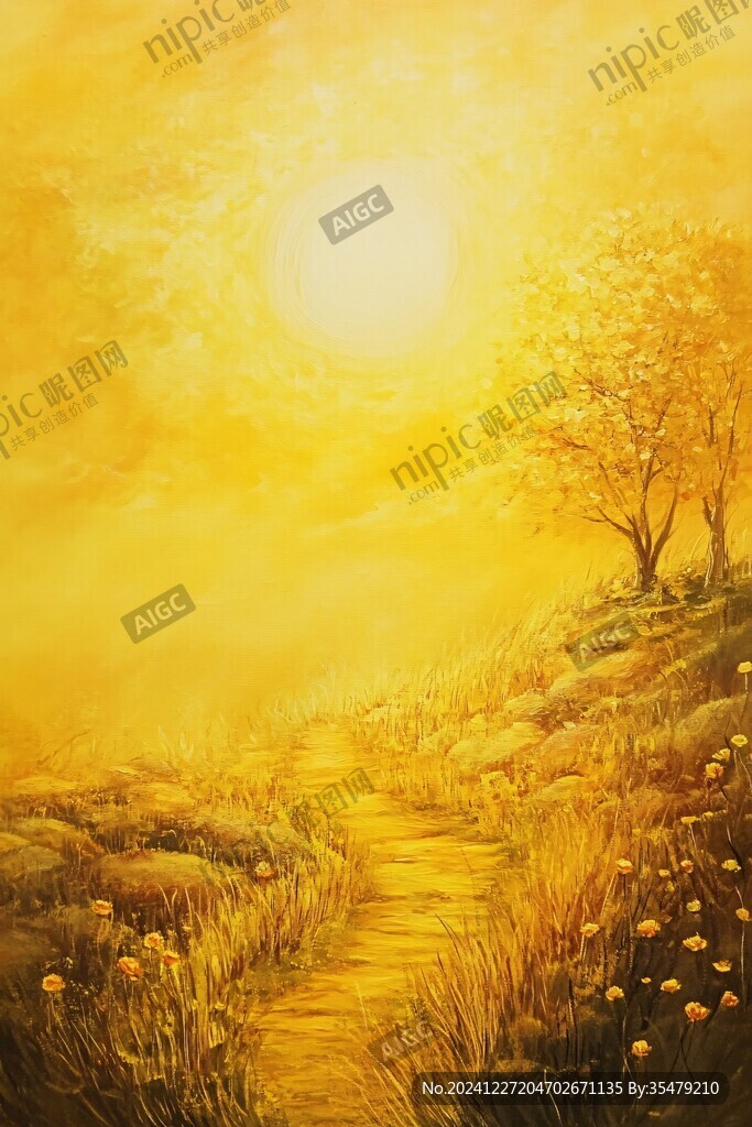 唯美夕陽小路